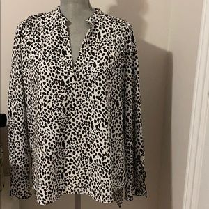 Zara print blouse
